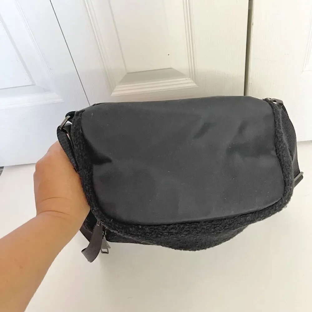 Lululemon City Adventurer Mini Wool Sherpa Shearling Fleece Zip Backpack